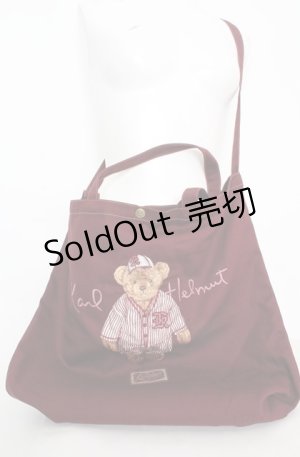 画像: Karl Helmut / ベースボールベア2WAYバッグ  ワイン O-25-08-20-011-EL-BG-OW-OS