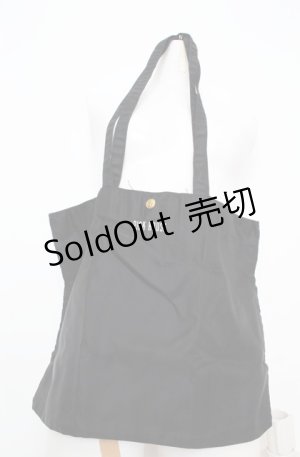 画像: PINK HOUSE / ロゴ刺繍エコバッグ  クロ O-25-08-20-013-LO-BG-OW-ZT500