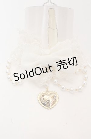 画像: Angelic Pretty / スカラップハートプリンセスチョーカー  シロ O-25-08-20-125-AP-AC-OW-OS