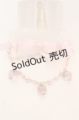 画像: Angelic Pretty / いちごちゃんチョーカー  シロ×ピンク O-25-08-20-126-AP-ZA-OW-OS