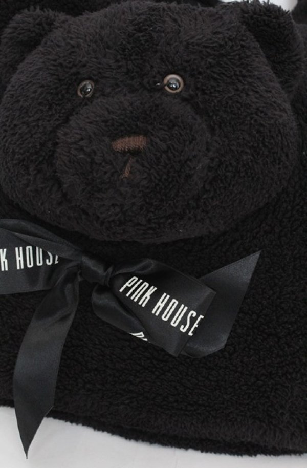 画像2: PINK HOUSE / くまさんボアバッグ  クロ O-25-08-20-017-LO-BG-OW-ZT500 (2)
