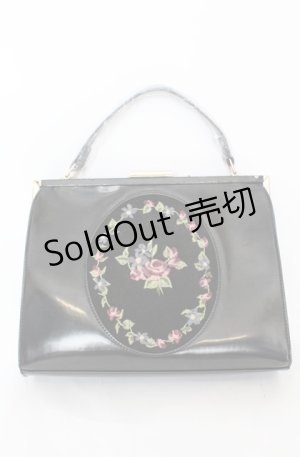 画像: an another angelus / 花刺繍フレームハンドバッグ  クロ O-25-08-20-019-CA-BG-OW-OS
