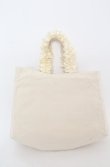 画像2: Maison de FLEUR / 阪急西宮限定フロントレースフリルハンドルトートバッグ  アイボリー O-25-08-20-026-LO-BG-OW-ZT501 (2)