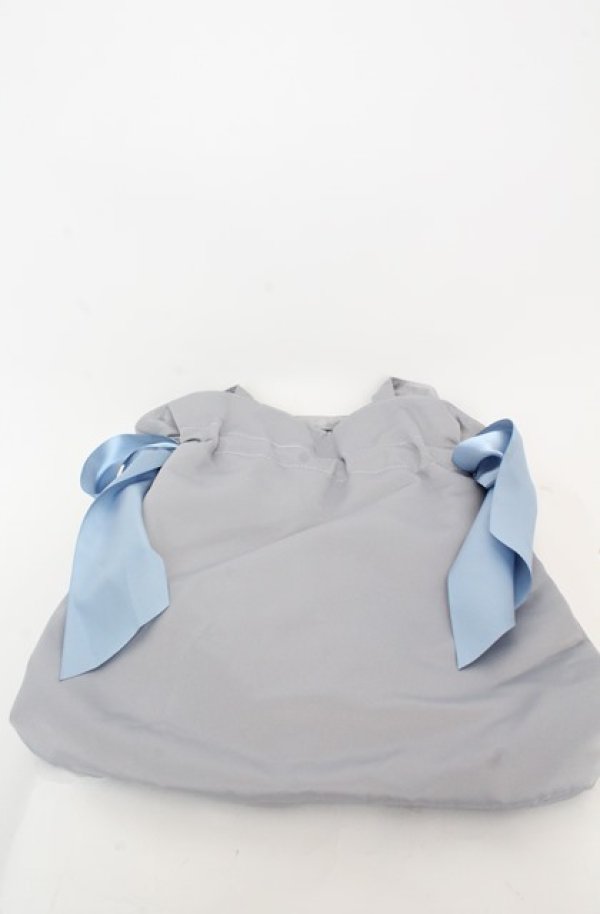画像2: Maison de FLEUR / LittleTwinStars ダブルリボントート  ブルー O-25-08-20-030-LO-BG-OW-ZT501 (2)
