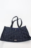 画像1: Maison de FLEUR / ラメリボントートバッグ  ネイビー O-25-08-20-032-LO-BG-OW-ZT501 (1)