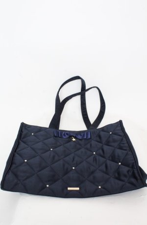 画像: Maison de FLEUR / ラメリボントートバッグ  ネイビー O-25-08-20-032-LO-BG-OW-OS