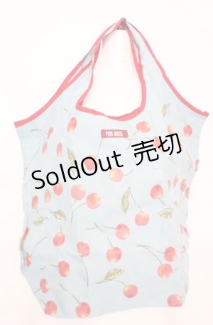 画像: PINK HOUSE / エコバッグ  さくらんぼ（サックス×アカ） O-25-08-20-004-LO-BG-OW-ZT500