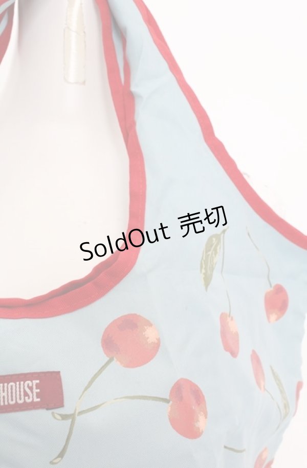 画像2: PINK HOUSE / エコバッグ  さくらんぼ（サックス×アカ） O-25-08-20-004-LO-BG-OW-ZT500 (2)