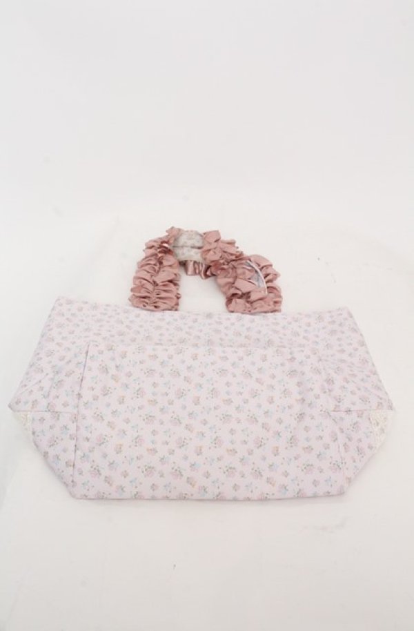 画像2: Maison de FLEUR / Marroncream イースターフリルトートバッグ  ピンク O-25-08-20-040-LO-BG-OW-ZT501 (2)