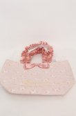画像1: Maison de FLEUR / marroncream フリルハンドルトートバッグ  ピンク O-25-08-20-048-LO-BG-OW-ZT501 (1)