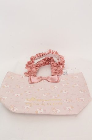 画像: Maison de FLEUR / marroncream フリルハンドルトートバッグ  ピンク O-25-08-20-048-LO-BG-OW-OS