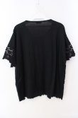 画像2: INGEBORG / 花モチーフレースカットソー  クロ O-25-08-21-033-LO-TO-OW-OS (2)