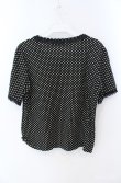 画像2: INGEBORG / スパンコール使いドットTシャツ 11号 クロ×シロ O-25-08-21-048-LO-TO-OW-OS (2)
