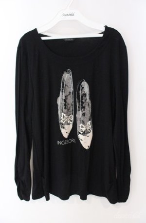 画像: INGEBORG / パンプスptTシャツ 11号 クロ O-25-08-21-049-LO-TO-OW-OS