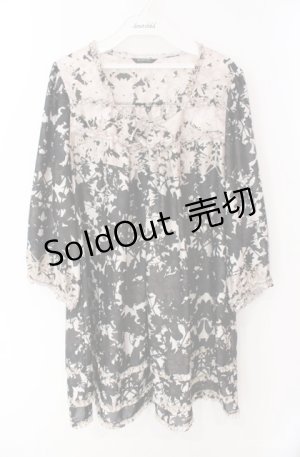 画像: INGEBORG / リリーptチュニック 11号 クロ×ベージュ O-25-08-21-051-LO-TO-OW-ZI