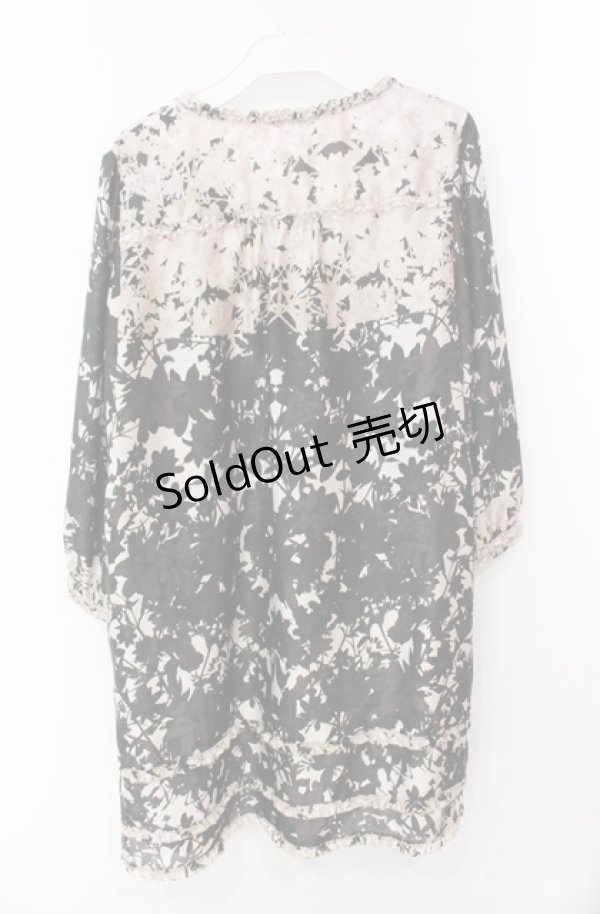 画像3: INGEBORG / リリーptチュニック 11号 クロ×ベージュ O-25-08-21-051-LO-TO-OW-ZI (3)