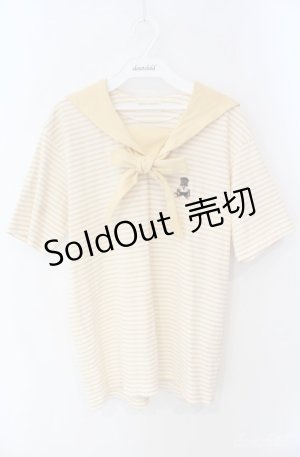 画像: PINK HOUSE / ボーダーセーラーカットチュニック M イエロー O-25-08-21-054-LO-TO-OW-ZI