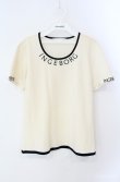 画像1: INGEBORG / ロゴptTシャツ  アイボリー O-25-08-21-058-LO-TO-OW-ZT1227K (1)