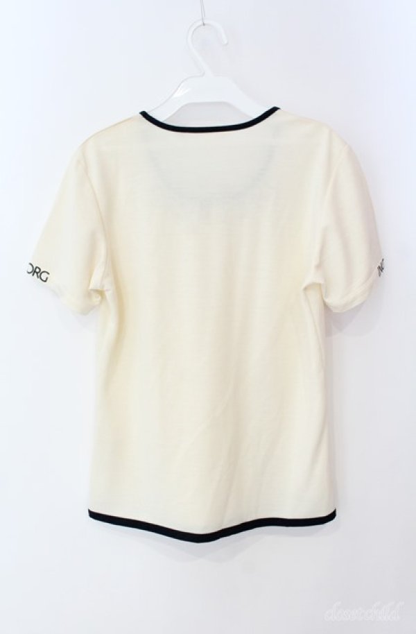 画像2: INGEBORG / ロゴptTシャツ  アイボリー O-25-08-21-058-LO-TO-OW-ZT1227K (2)