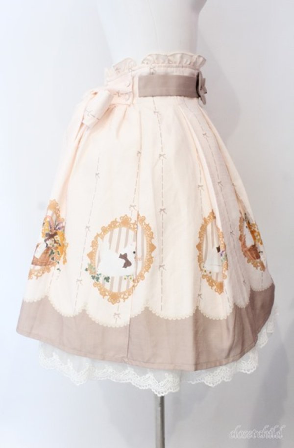 画像3: Amavel / Kitten In Flower Basketスカート  アイボリー O-25-08-21-005-CA-SK-IG-OS (3)