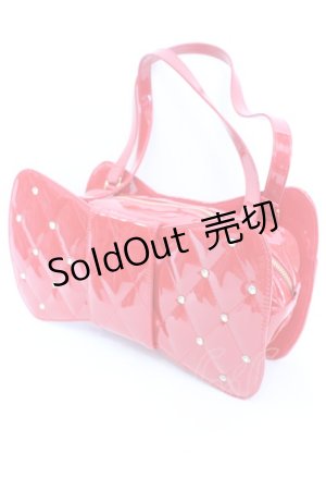 画像: Angelic Pretty / キルティング宝石リボンバッグ  アカ O-25-08-21-1005-AP-BG-OW-OS