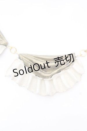 画像: Boo!Do堂 / 淑女のフリルチョーカー  アンティークゴールドver O-25-08-21-1013-LO-AC-IG-ZT394-F004