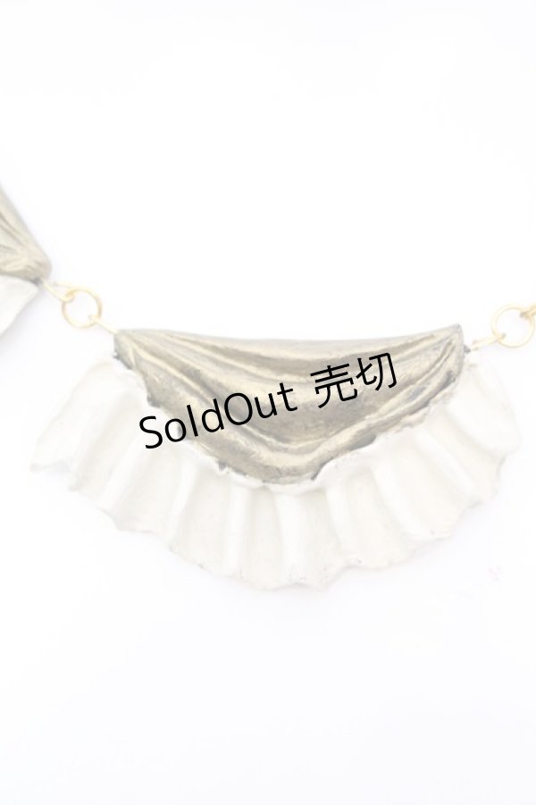 画像1: Boo!Do堂 / 淑女のフリルチョーカー  アンティークゴールドver O-25-08-21-1013-LO-AC-IG-ZT394-F004 (1)