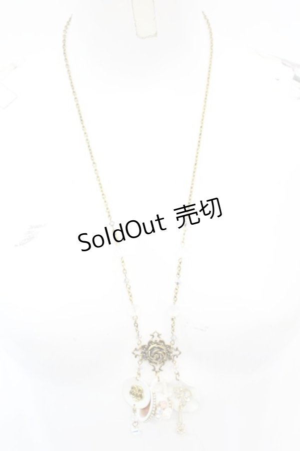 画像2: 星箱works / カフェホシバコ　ネックレス　〜サザンカ〜  - O-25-08-21-1014-PU-AC-IG-OS (2)