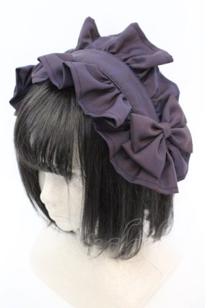 画像: BISHU / 尾州ロリィタヘッドドレス  紫陽花ライラック O-25-08-21-1024-LO-AC-OW-OS