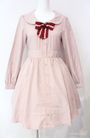 画像: axes femme kawaii / ストライプセーラーワンピース M ピンク O-25-08-21-006-AX-OP-IG-OS
