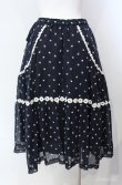画像4: Jane Marple Dans Le Salon / Sprinkled flowers lace trimming skirt　スカート M クロ O-25-08-21-070-JM-SK-IG-OS (4)
