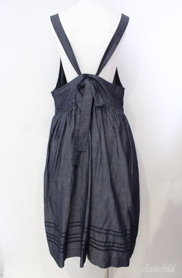 画像3: Jane Marple / Vintage marine tablier skirt M クロ O-25-08-21-072-JM-SK-IG-OS (3)