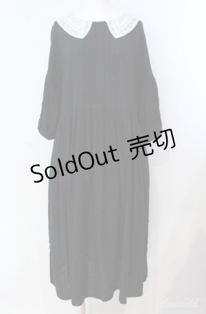 画像: SERAPHIM / パンセのバルーンスリーブドレス  クロ O-25-08-21-075-LO-OP-IG-OS