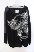 画像1: ALGONQUINS / エンブレムptドルマンプルオーバー F ブラック×チャコールグレー系 O-25-08-21-085-AL-TO-OW-OS (1)