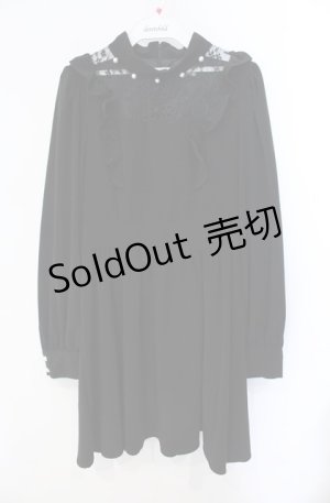 画像: Ank Rouge / レーシーチャイナワンピース  クロ O-25-08-21-087-CA-OP-OW-OS