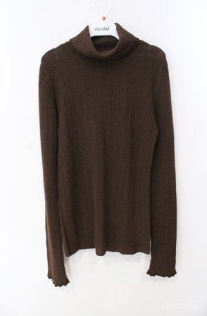 画像: INGEBORG / テレコタートルニット 11号 ブラウン O-25-08-21-031-LO-TO-OW-OS
