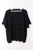 画像1: INGEBORG / 花モチーフレースカットソー  クロ O-25-08-21-033-LO-TO-OW-OS (1)