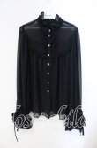 画像1: Enchantlic Enchantilly / シャンテリー フリル ブラウス  クロ O-25-08-23-041-LO-BL-IG-OS (1)