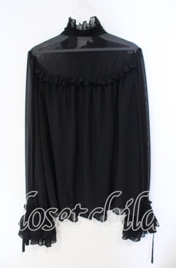 画像3: Enchantlic Enchantilly / シャンテリー フリル ブラウス  クロ O-25-08-23-041-LO-BL-IG-OS (3)