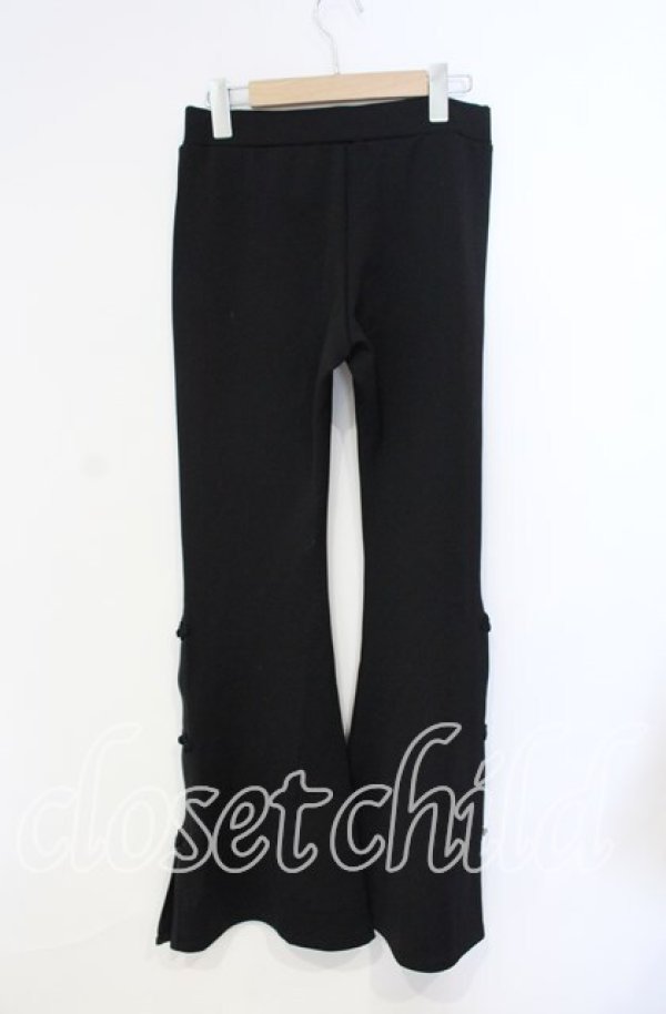画像2: Qutie Frash / チャイナパンツ  ブラック O-25-08-23-066-QU-PA-OW-ZT149 (2)