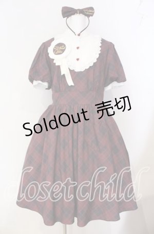 画像: pink / Retro Idol ワンピース・カチューシャ XL ワイン O-25-08-23-1008-LO-OP-OW-OS