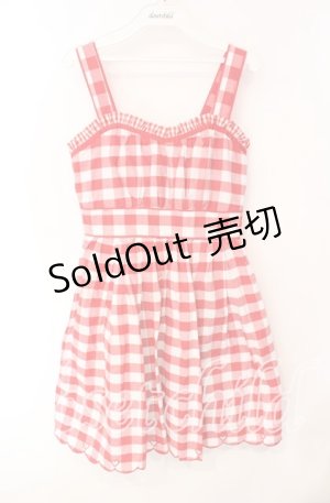 画像: LIZ LISA / 裾ハートくりぬきワンピース  アカ O-25-08-23-1020-LO-OP-OW-ZT484