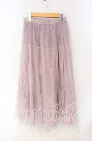 画像: axes femme / レーシーチュールスカート M ピンク O-25-08-23-077-AX-SK-OW-OS