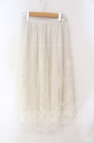 画像: axes femme / レーシーチュールスカート M キナリ O-25-08-23-078-AX-SK-OW-OS