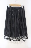 画像1: axes femme / チェーン付ダブルボタンスカート F クロ O-25-08-23-079-AX-SK-OW-OS (1)