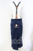 画像3: PINK HOUSE / ロゴサスペンダー付きデニムスカート  ブルー O-25-08-23-080-LO-OP-OW-ZT022 (3)