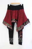 画像2: Qutie Frash / 気楡茶閃洸 和柄レギンス  レッド×ブラック O-25-08-23-081-QU-PA-IG-ZT083 (2)