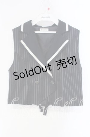 画像: axes femme / バッグリボンベスト F クロ O-25-08-23-085-AX-TO-OW-OS