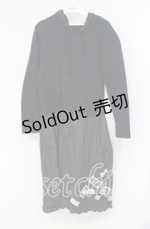 画像: PINK HOUSE / ワッペン使いドッキングワンピース  ネイビー×クロ O-25-08-23-088-LO-OP-OW-ZI