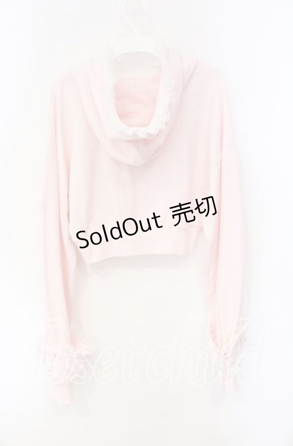 画像4: Ank Rouge / フリフリレースショートパーカー M ピンク O-25-08-23-094-CA-TO-OW-OS (4)